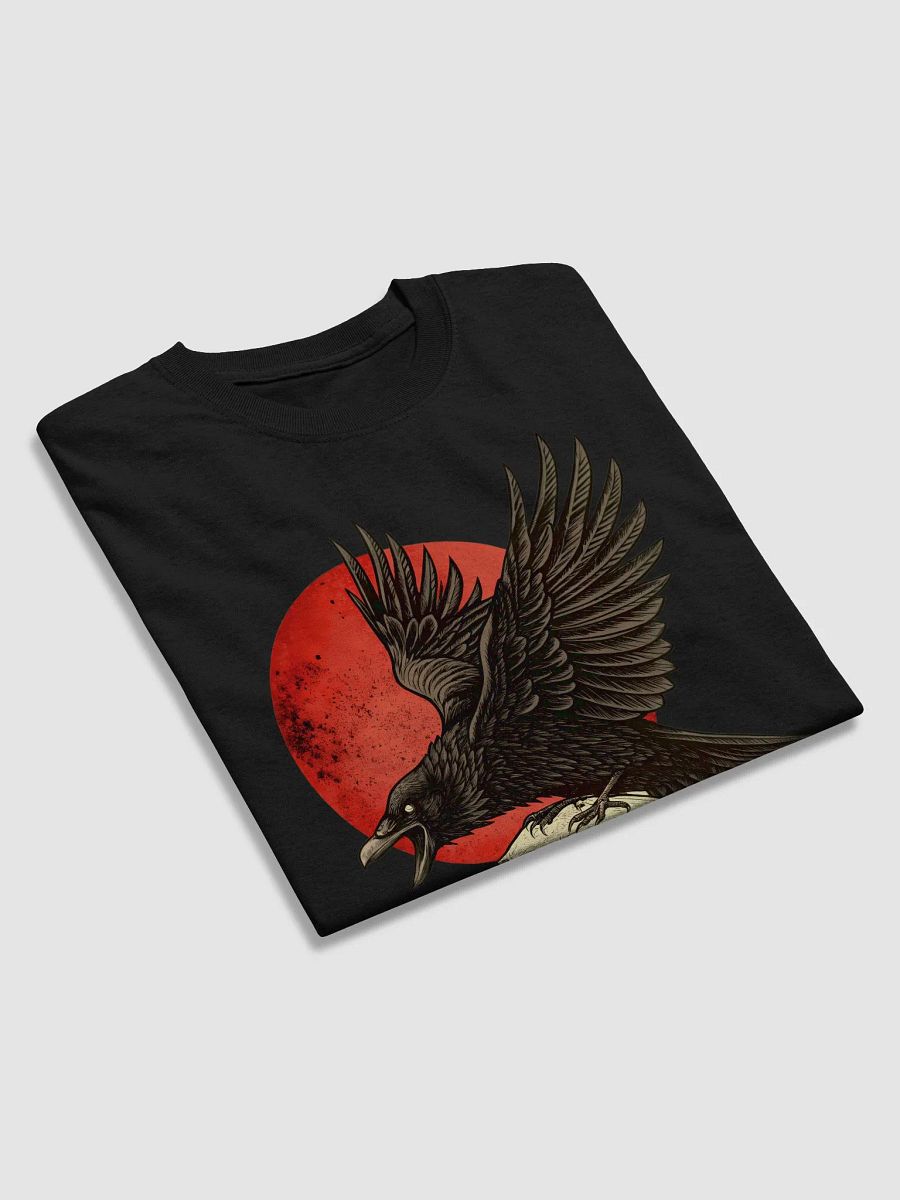 Dark Raven & Skull T-Shirt – Gothic, Occult, and Alternative Aesthetic Tee | Edgy Streetwear product image (3)