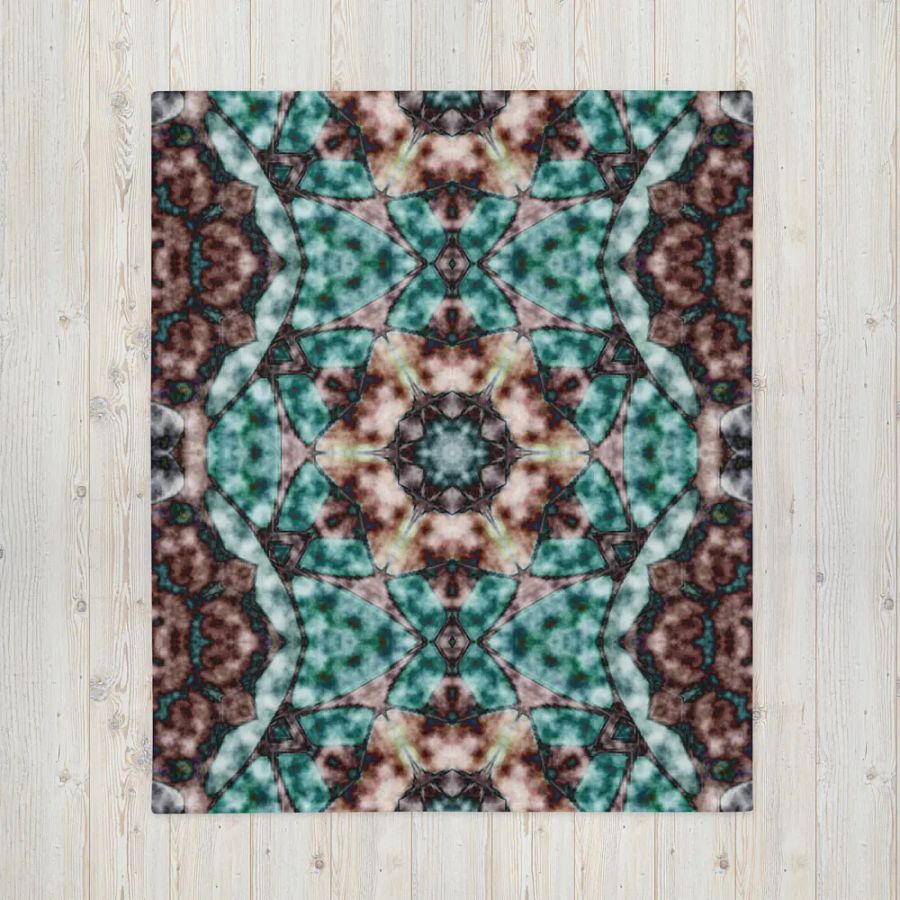 Bohemian 6 Pointed Mandala Turquoise and Brown/ product image (5)