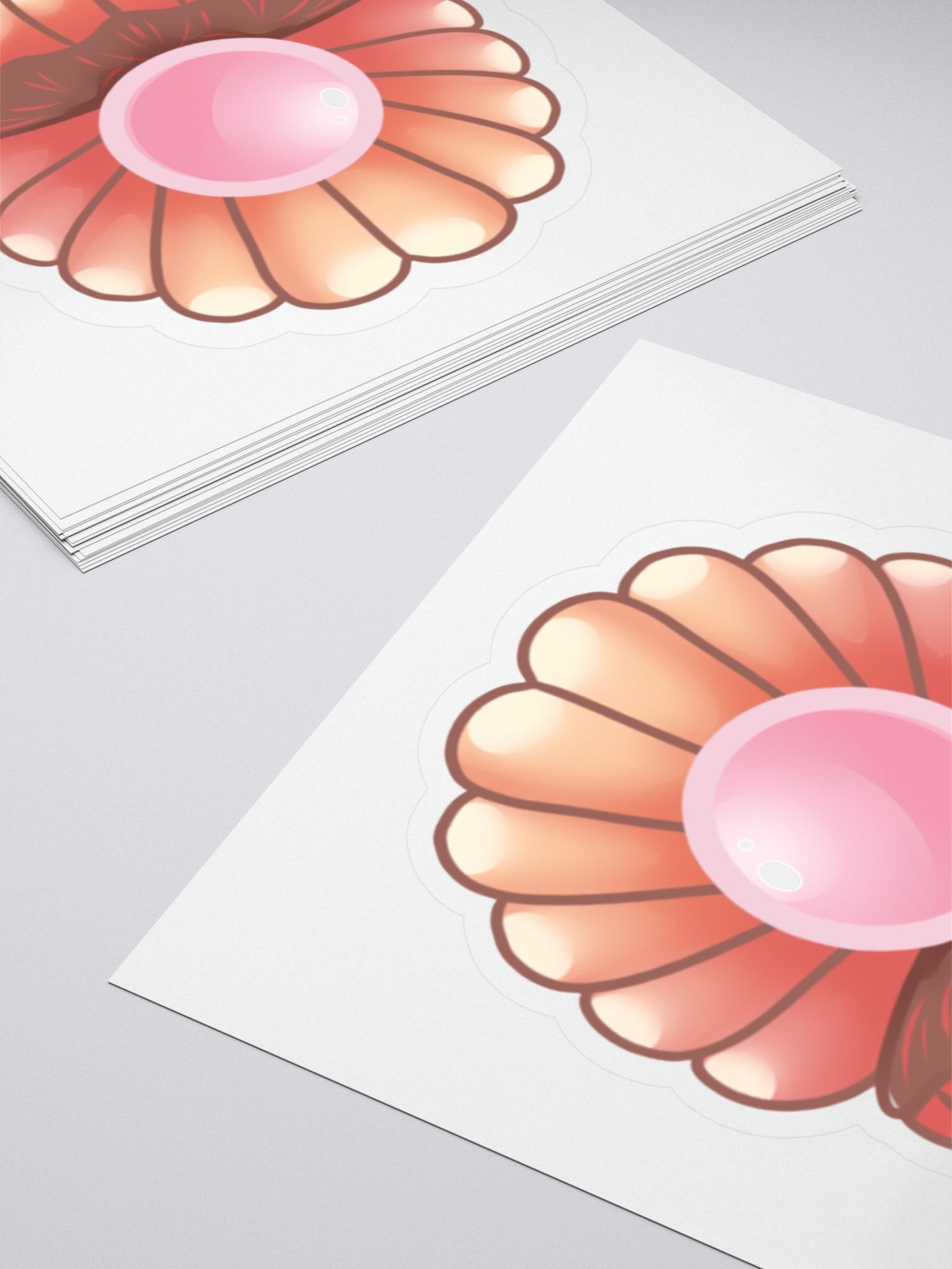 Custom Kiss Cut Sticker Featuring Pink Shell Emote product image (4)