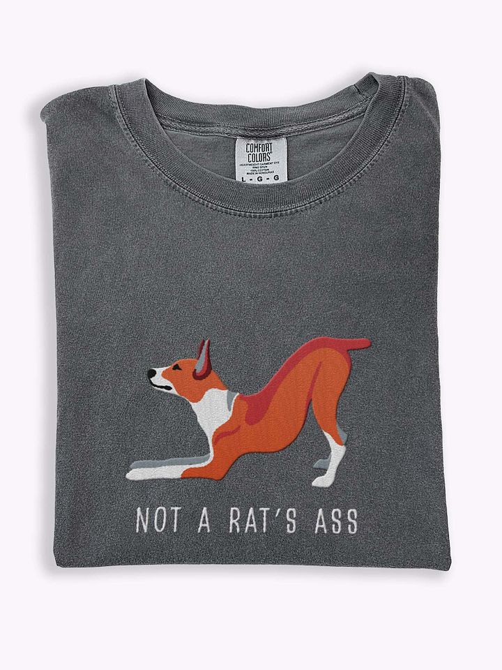 Not a Rat's Ass T-Shirt(Embroidered) of a Rat Terrier(Red & White) product image (1)