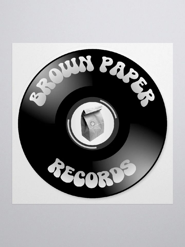 BROWN PAPER RECORDS STICKER product image (1)