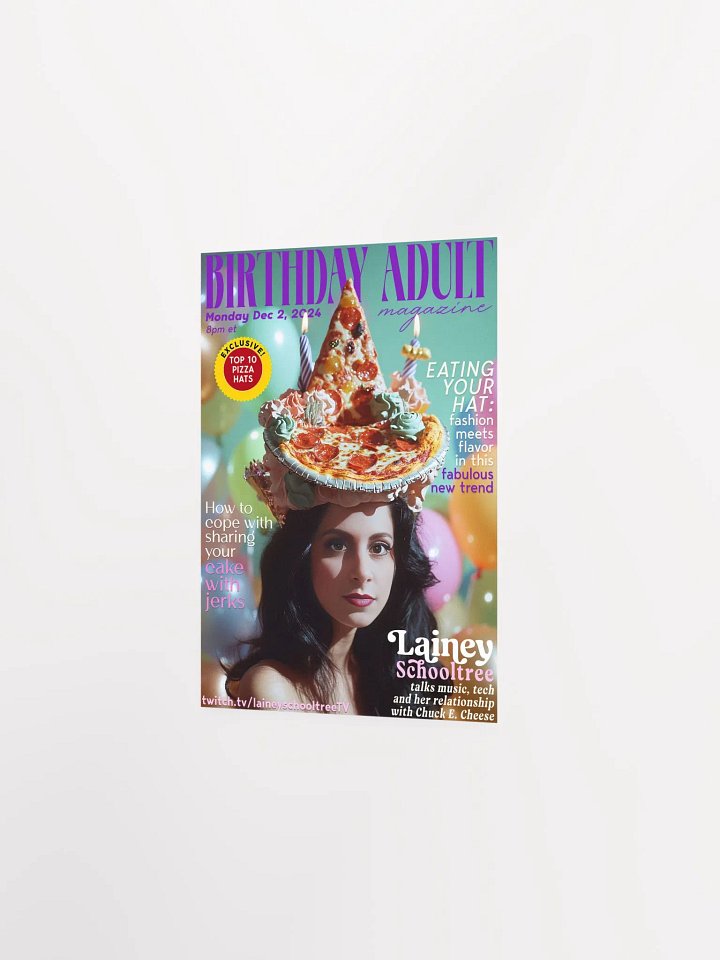 Limited Edition BIRTHDAY ADULT MAGAZINE 2024 5" x 7" Print product image (2)