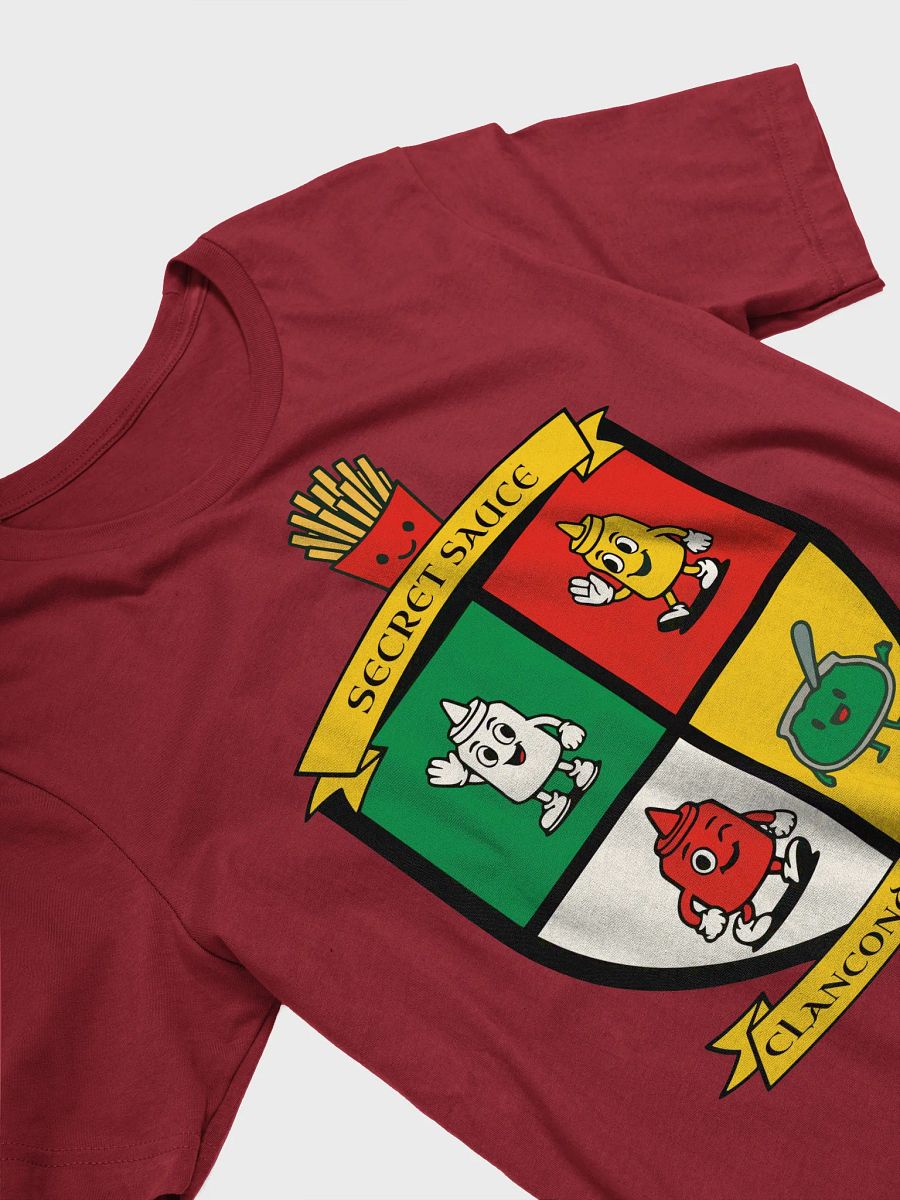 Secret Sauce Crest T-Shirt – Clan Condiment Logo for Foodies & Grill Fans product image (16)