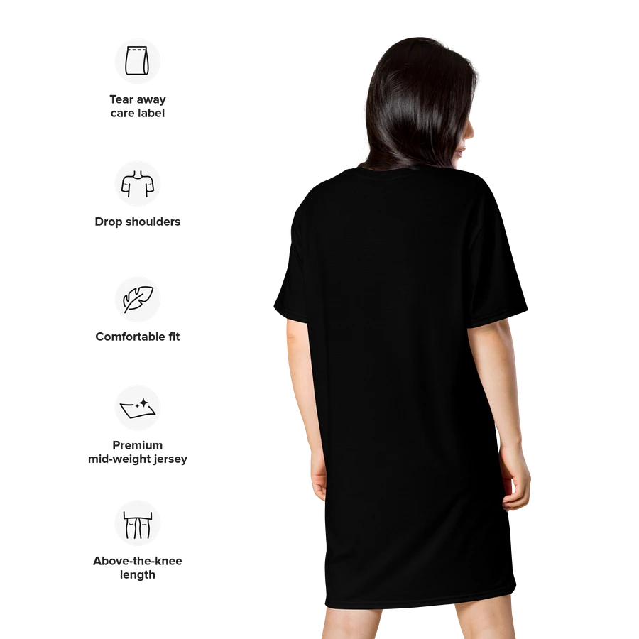 Spooky Coquette Style Skull T-Shirt Dress product image (13)