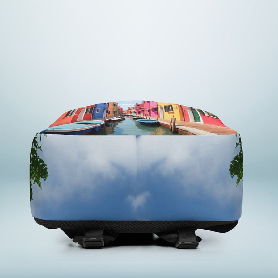 Burano Italy All Over Print Backpack product image (12)