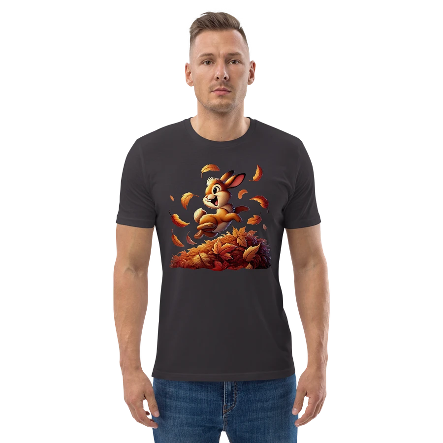 Autumn Leaves Bunny Organic Unisex T-Shirt product image (171)