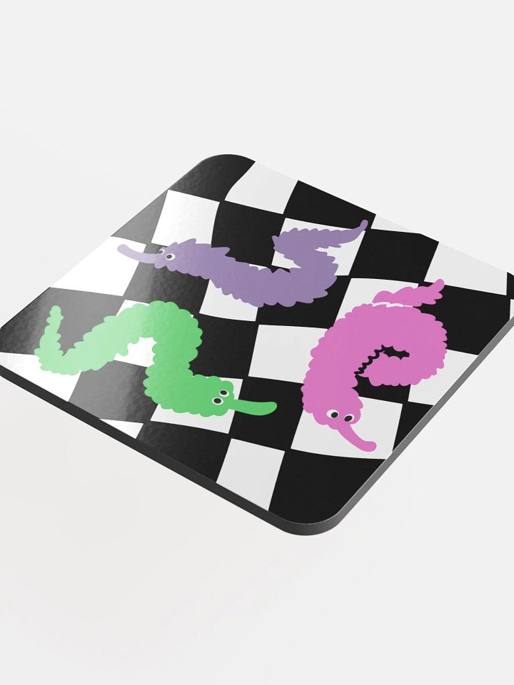 Worm on a string coaster product image (1)