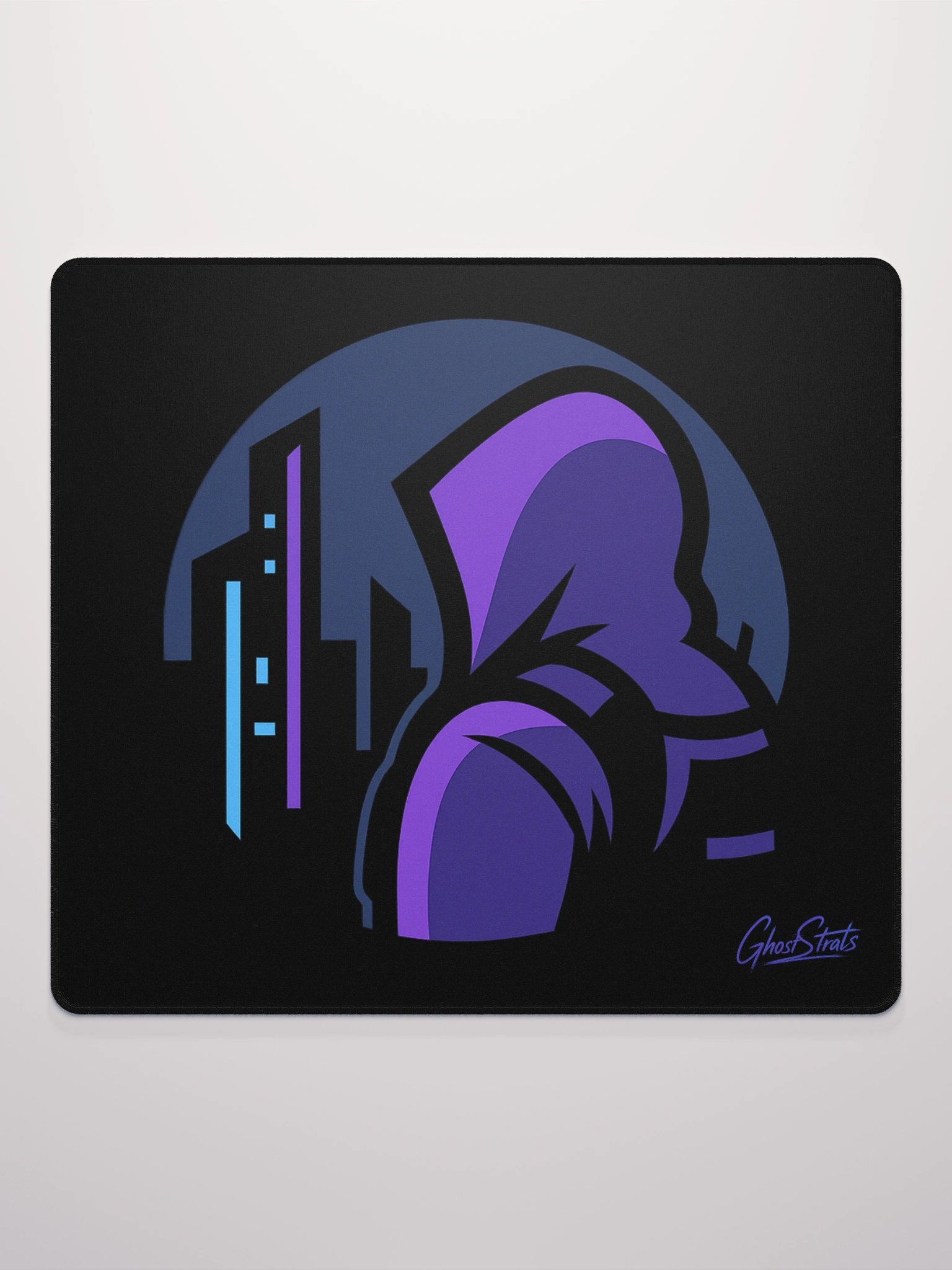 GhostStrats CyberPunk Theme Logo Mouse Pad product image (2)