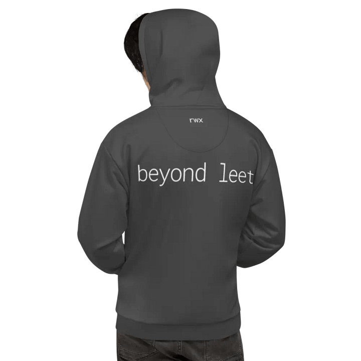 1338, beyond leet hoodie (darker grayscale mode) product image (1)