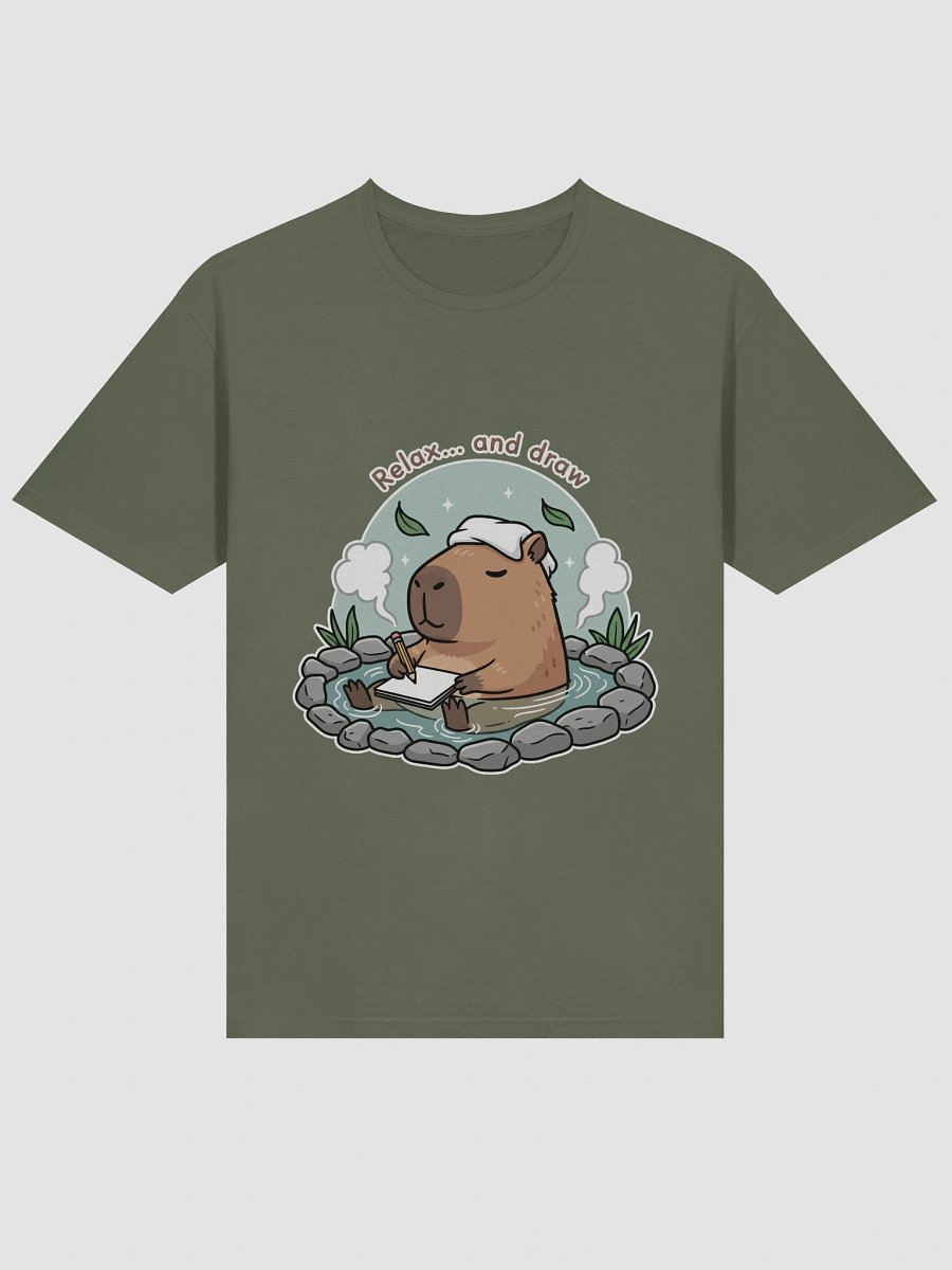 Capybara Sketch Spa Unisex T-Shirt product image (73)