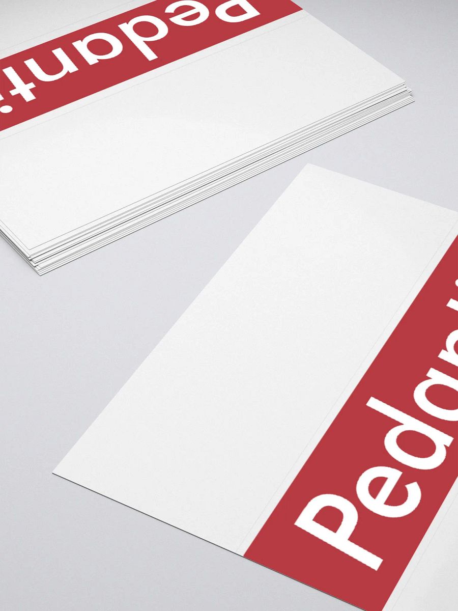 Pedantic Vinyl Sticker (Kiss-Cut) product image (11)