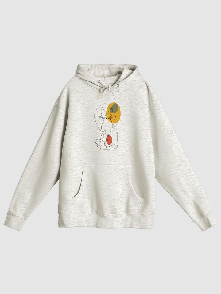 Minimalist Cat Line Art Hoodie – Cozy Gift for Cat Lovers product image (2)