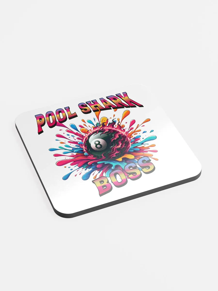 Pool Shark Boss Splashy Eight-Ball Cork Coaster product image (2)