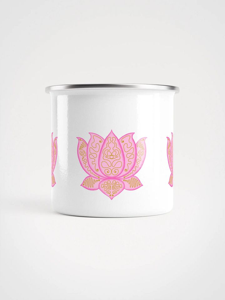 Lotus Harmony Enamel Mug product image (2)