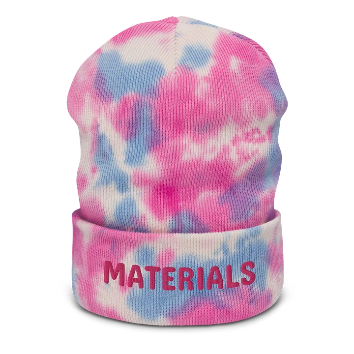 Materials tie dyed beanie product image (5)