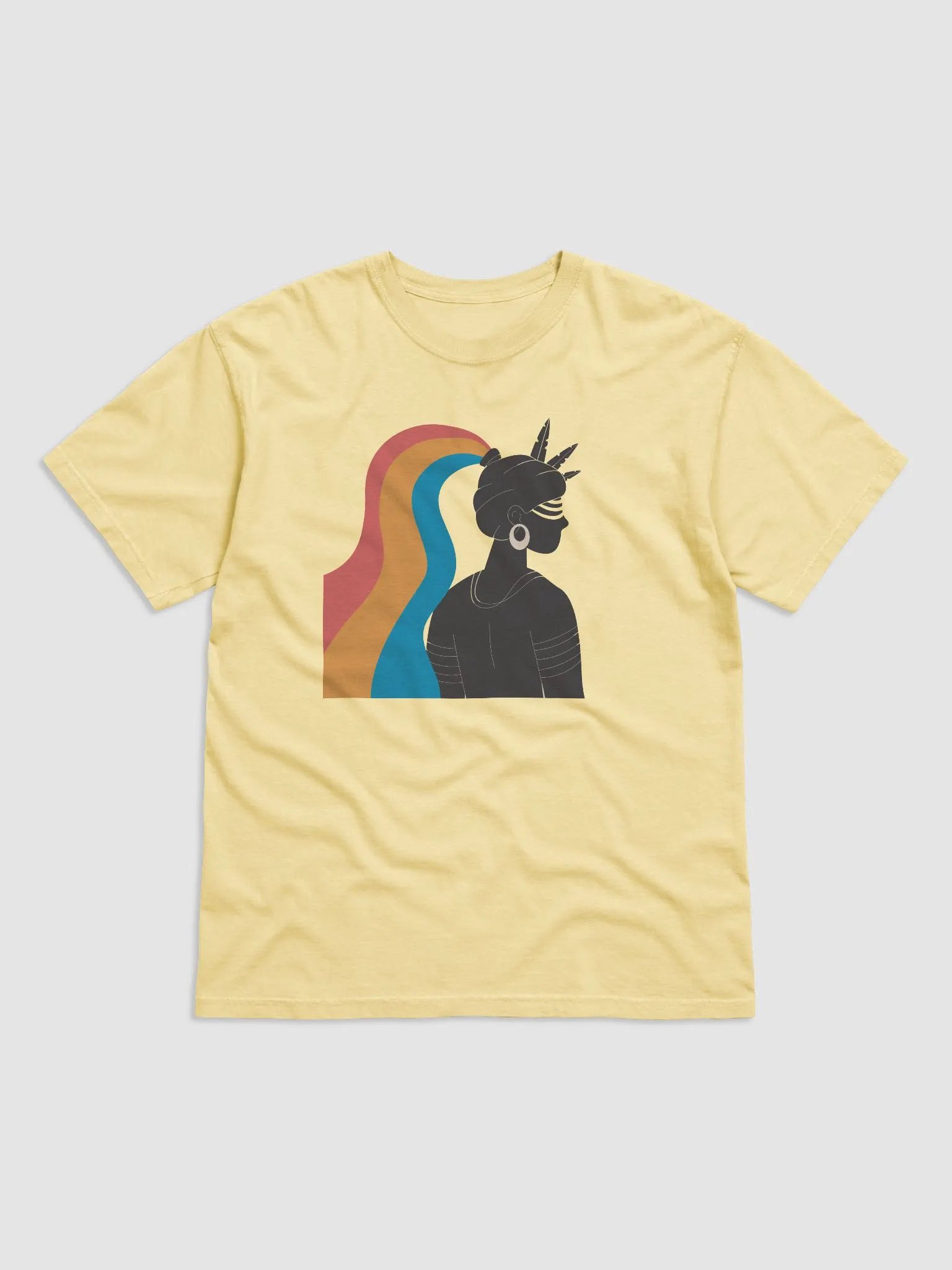Vibrant Ponytail Illustration T-Shirt product image (1)