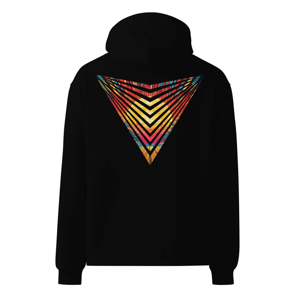 VACIO Sunset Spectrum Logo Premium Relaxed Fit Hoodie product image (5)
