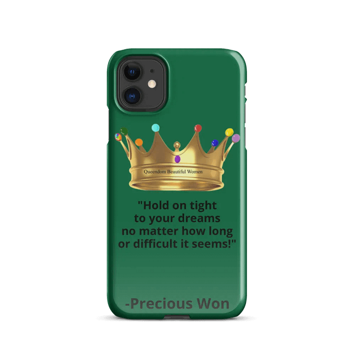 Queendom Beautiful Women iPhone® Snap Case (Green/Emerald) product image (2)