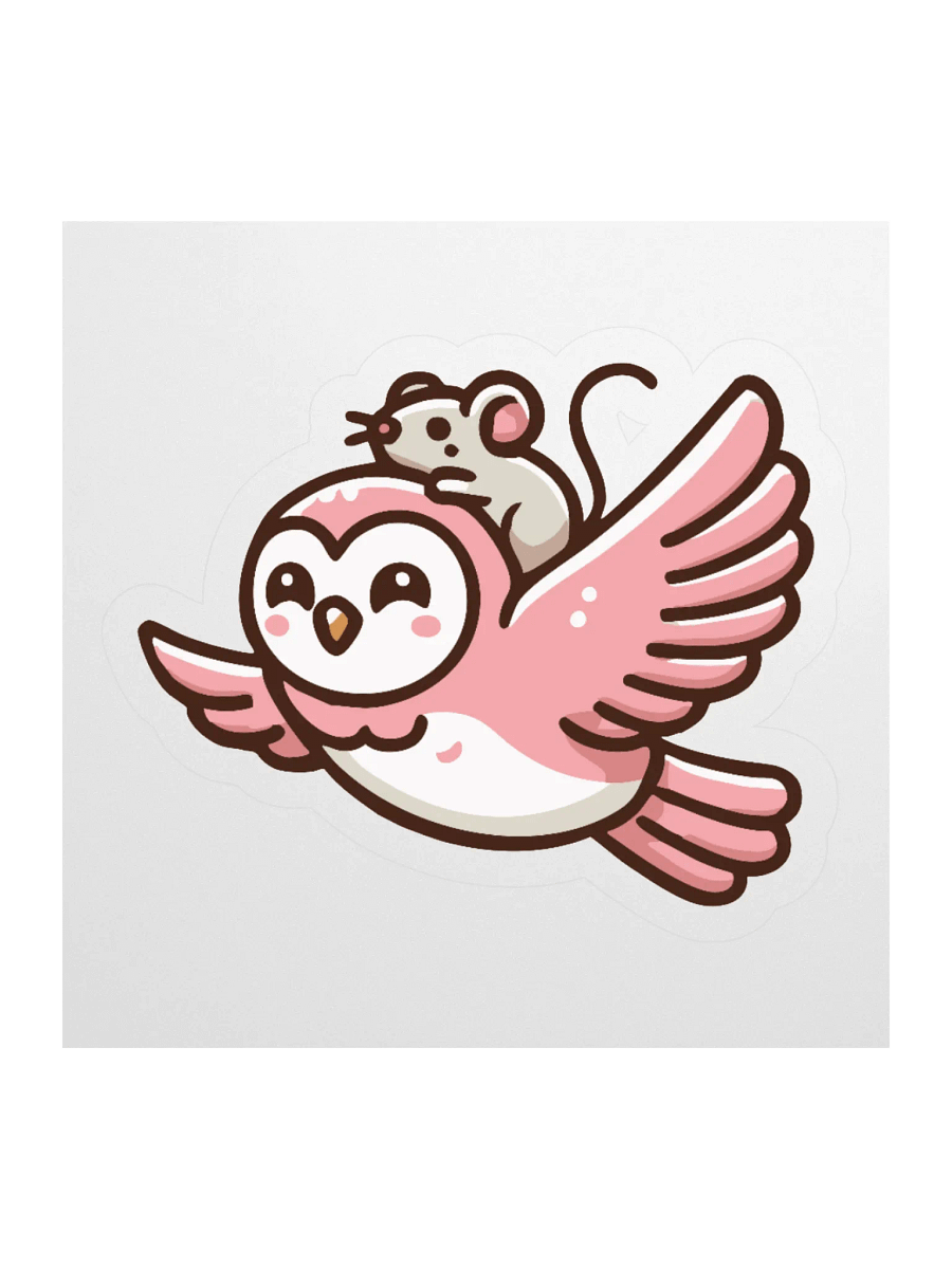 "Flying Friends" Sticker product image (2)