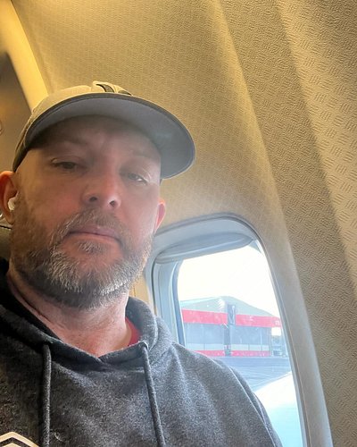 Up early this morning for a work trip. Second flight for the day.