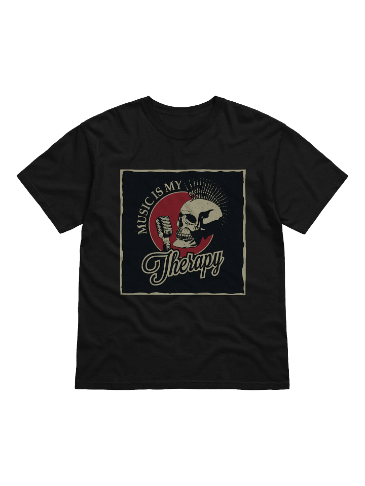 Music Therapy Skull Graphic T-Shirt product image (2)
