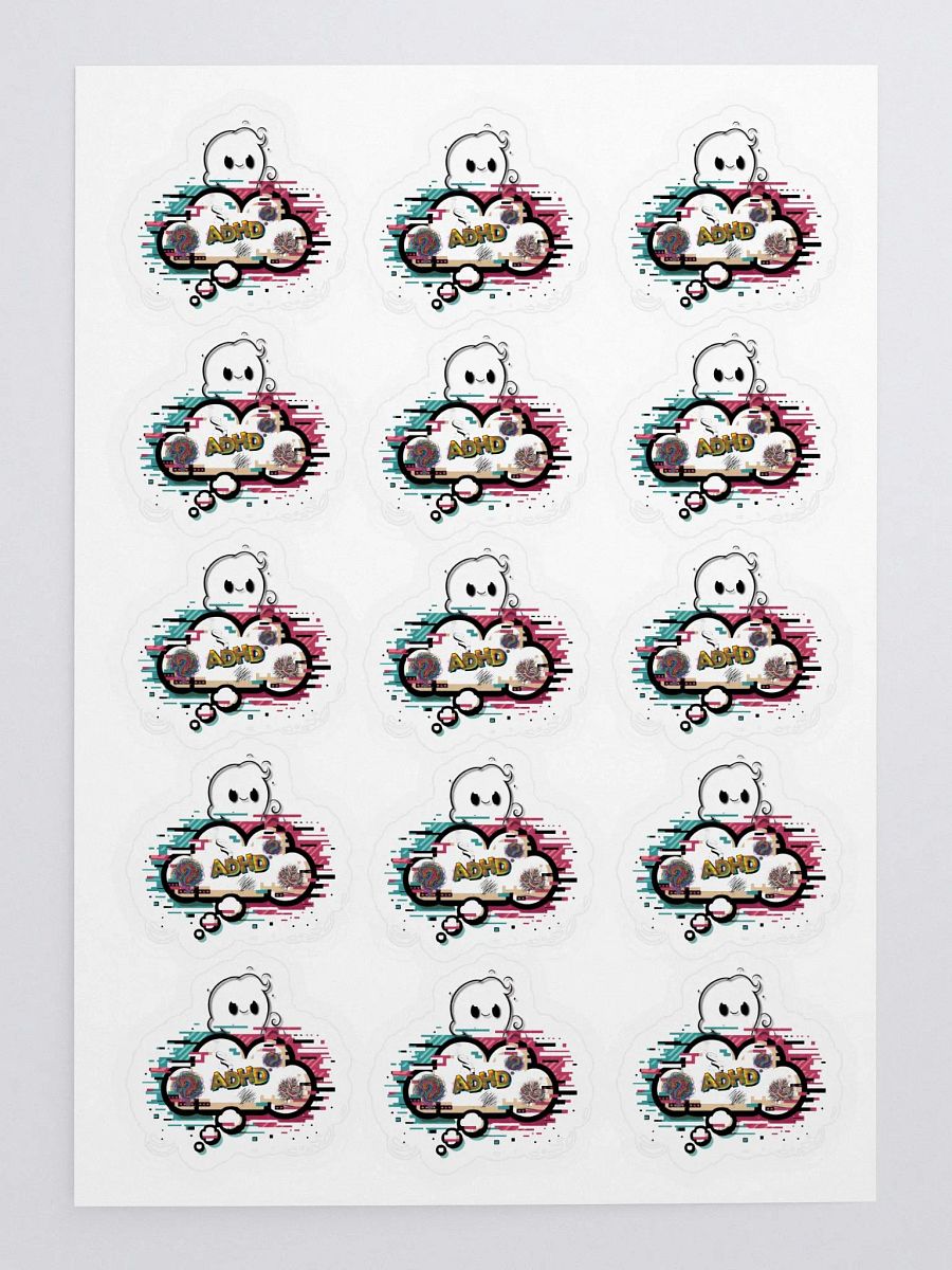 ADHD Kiss Cut Sticker Sheet product image (3)