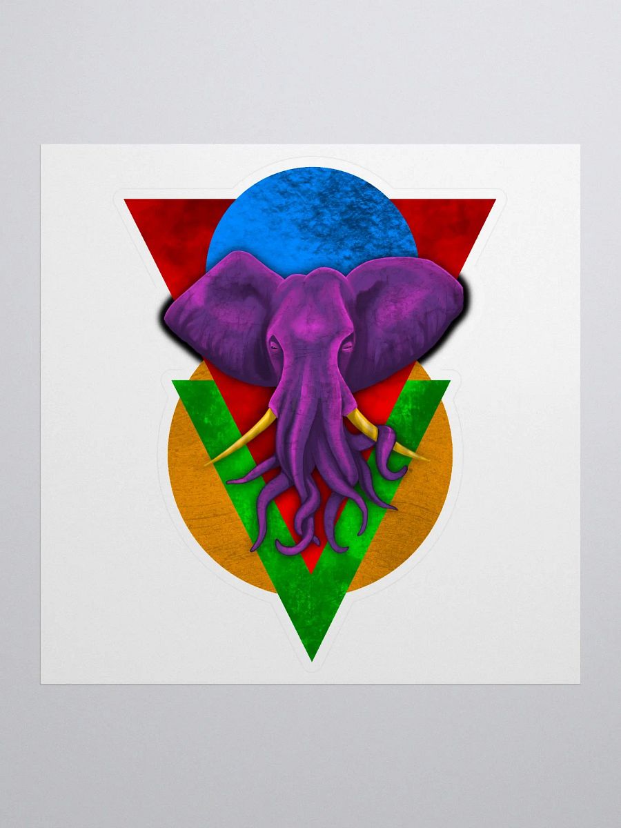Pink Octophant - Sticker product image (1)
