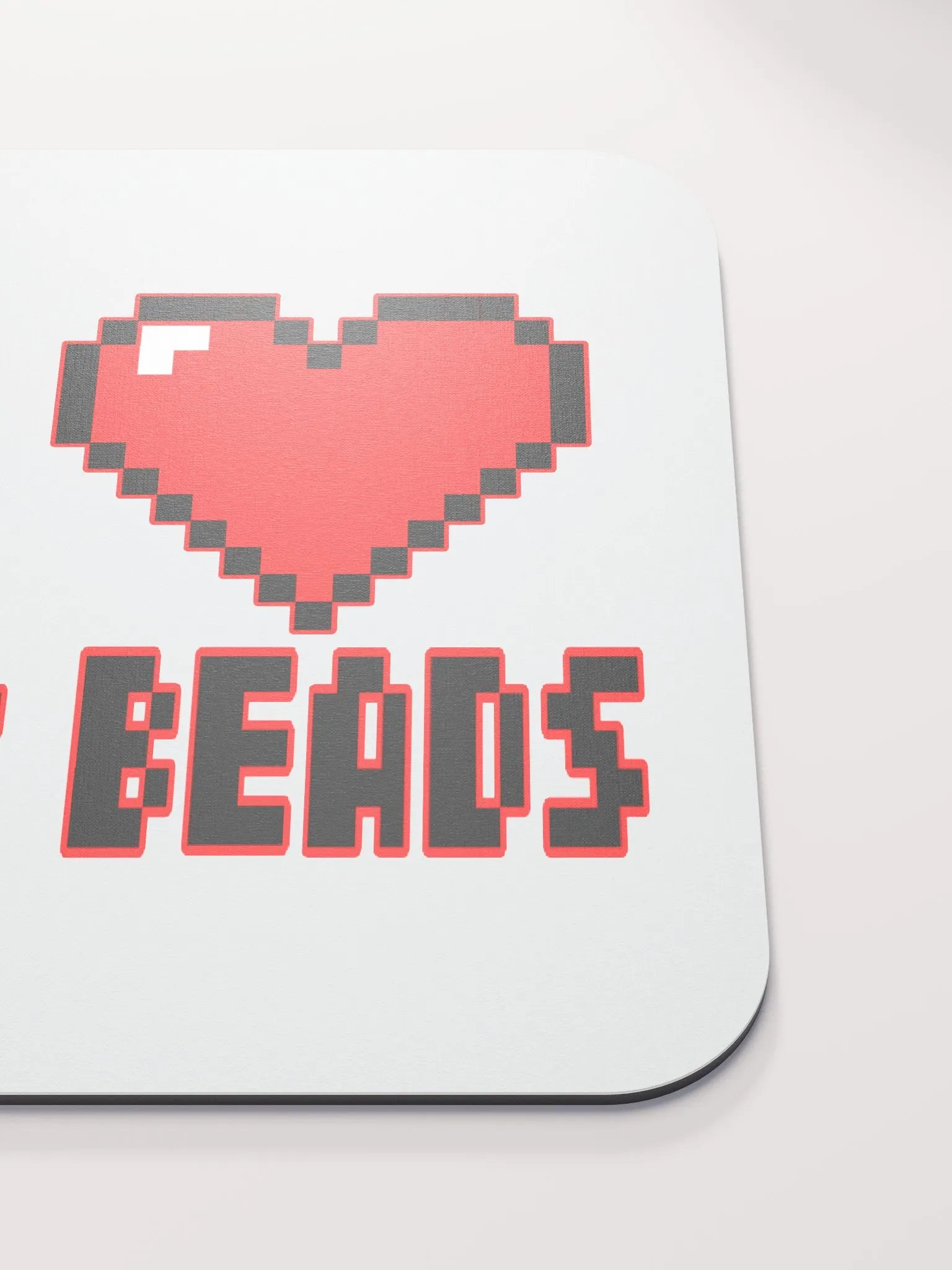 I Heart Perler Bead 2 Mouse Pad product image (5)