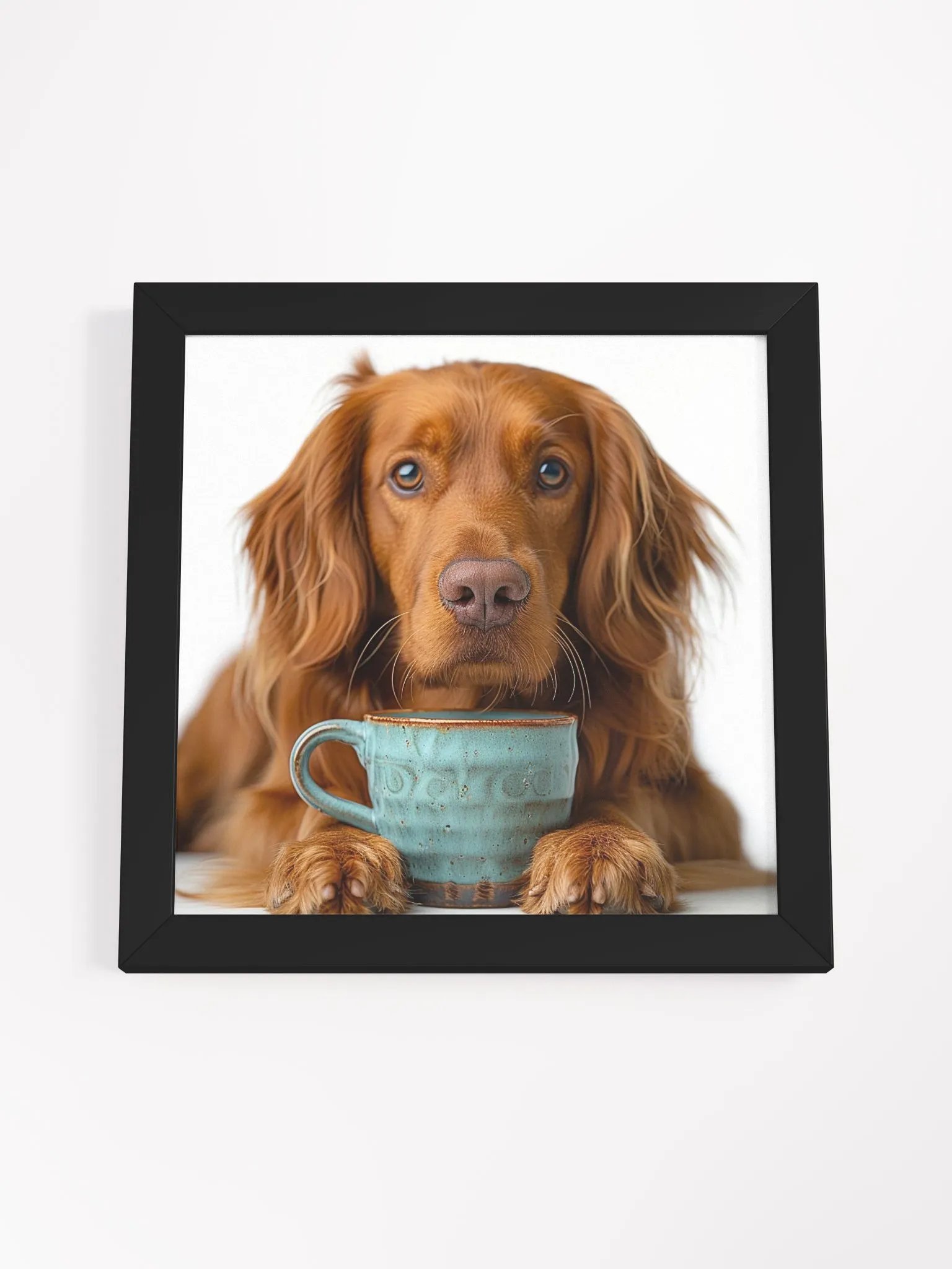Coffee Lover Cute Irish Setter Dog Art product image (2)