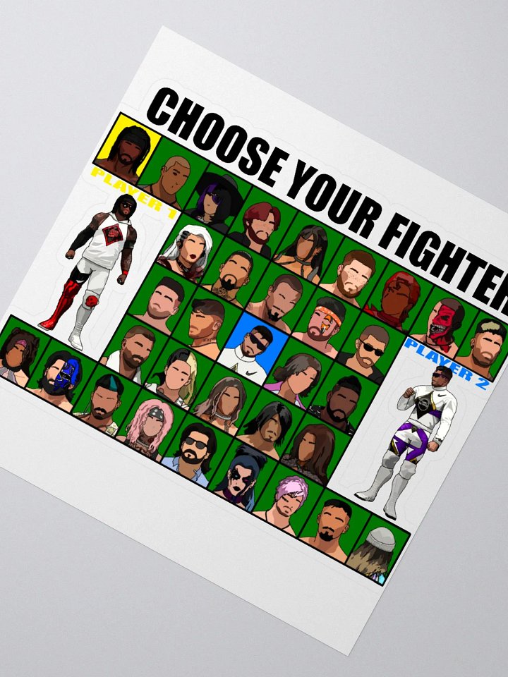 PEPW Choose Your Fighter Judah x Oliver Sticker product image (2)