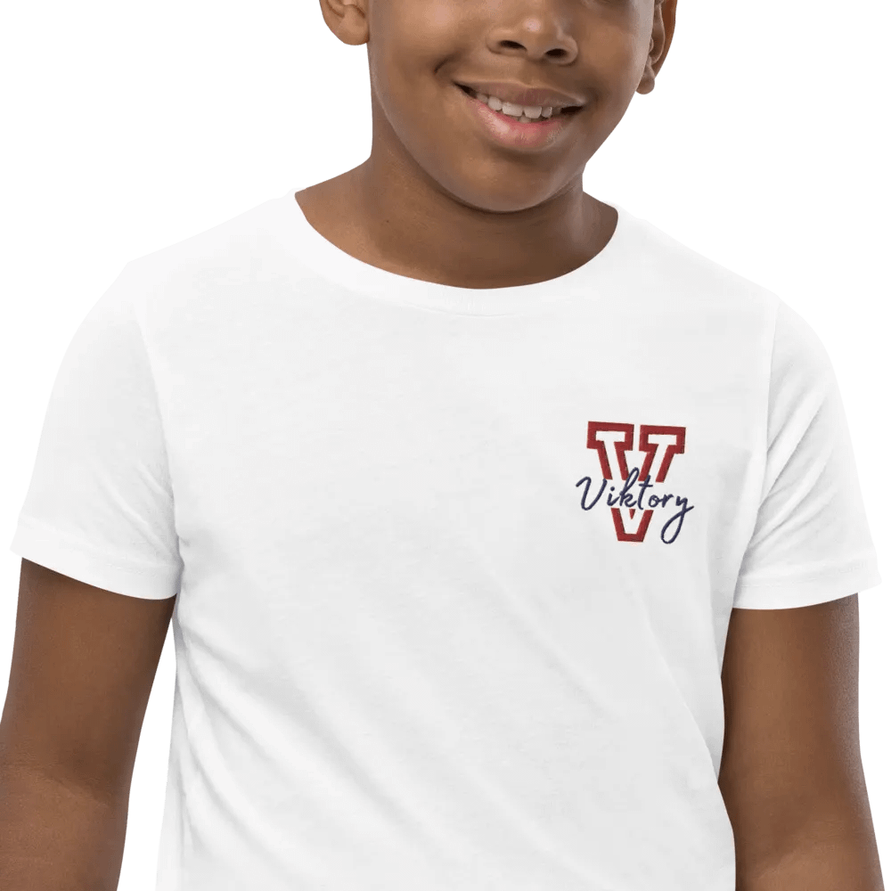 Kids Shirt White (red & blue logo) product image (9)