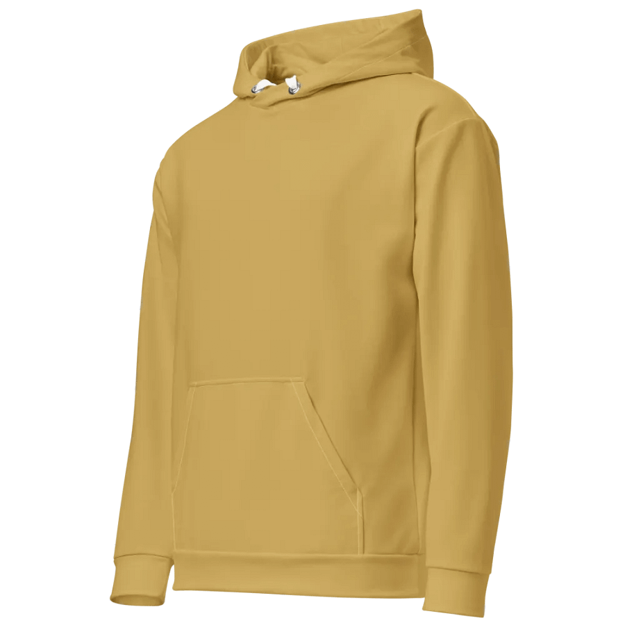 Plain Medium Dark Yellow Light Summer Unisex Recycled Polyester Heavyweight Premium Hoodie by Treasure Pie product image (3)
