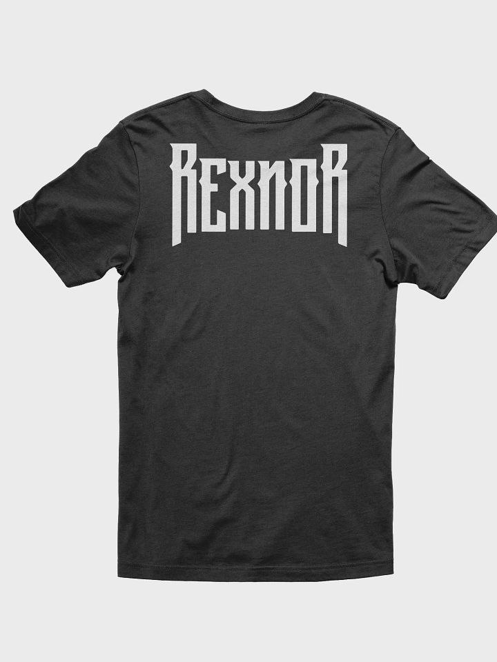 REXNOR T-Shirt (Crumbling Logo + White Text) product image (2)
