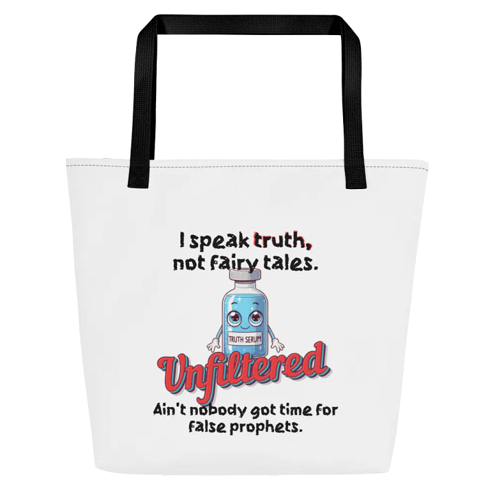 Unfiltered: false prophets Large Tote Bag w/ Pocket product image (1)