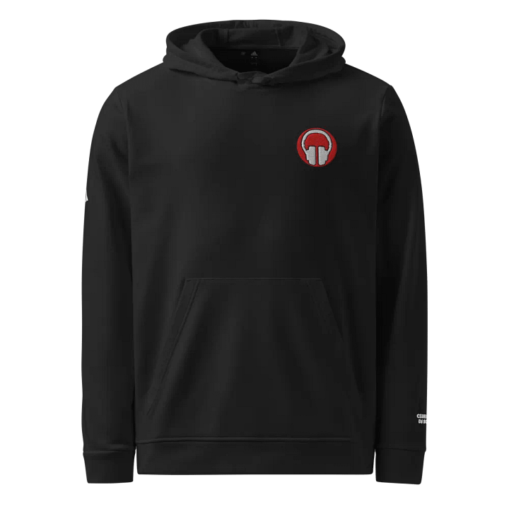 Headphone Embroidered Adidas Fleece Hoodie product image (1)