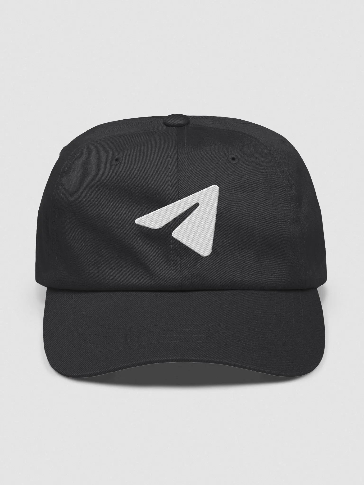 Gorra con el logo de Telegram bordado en hilo blanco product image (3)