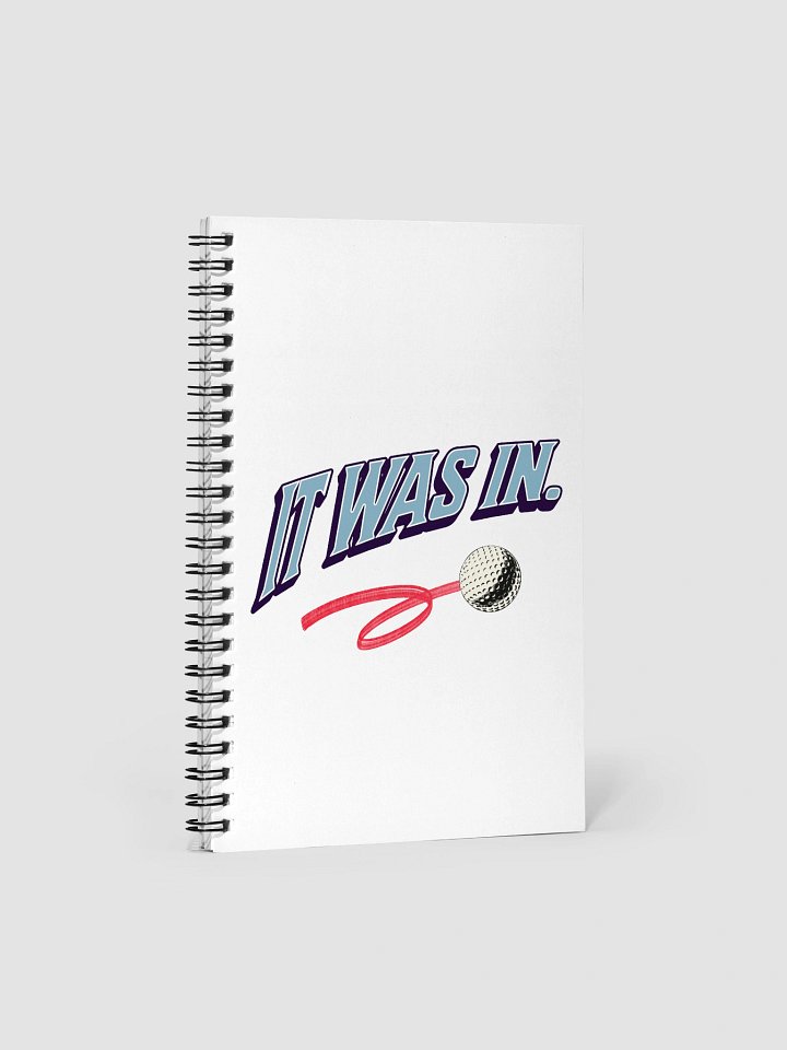 It Was In Golfing Motion Spiral Notebook product image (2)