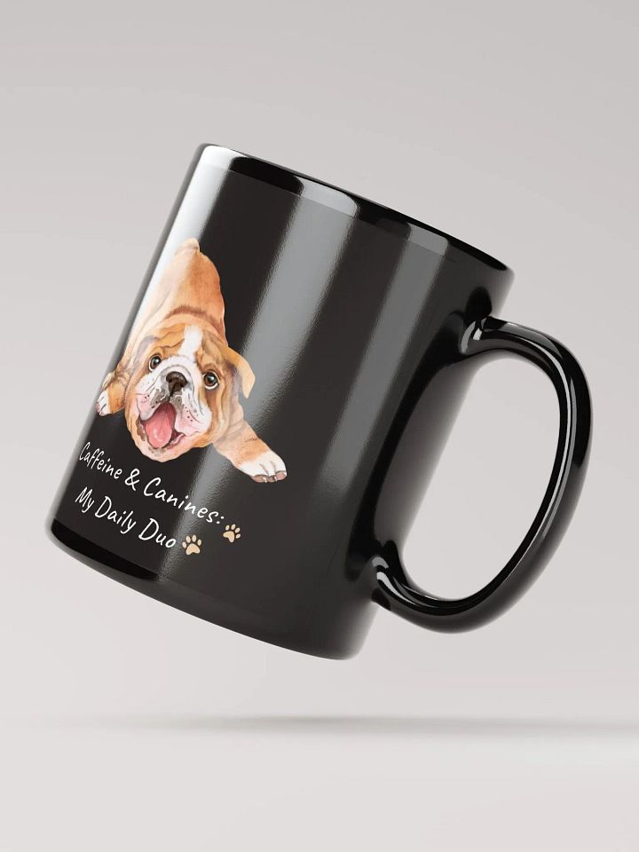 Caffeine and Canines Black Mug product image (3)