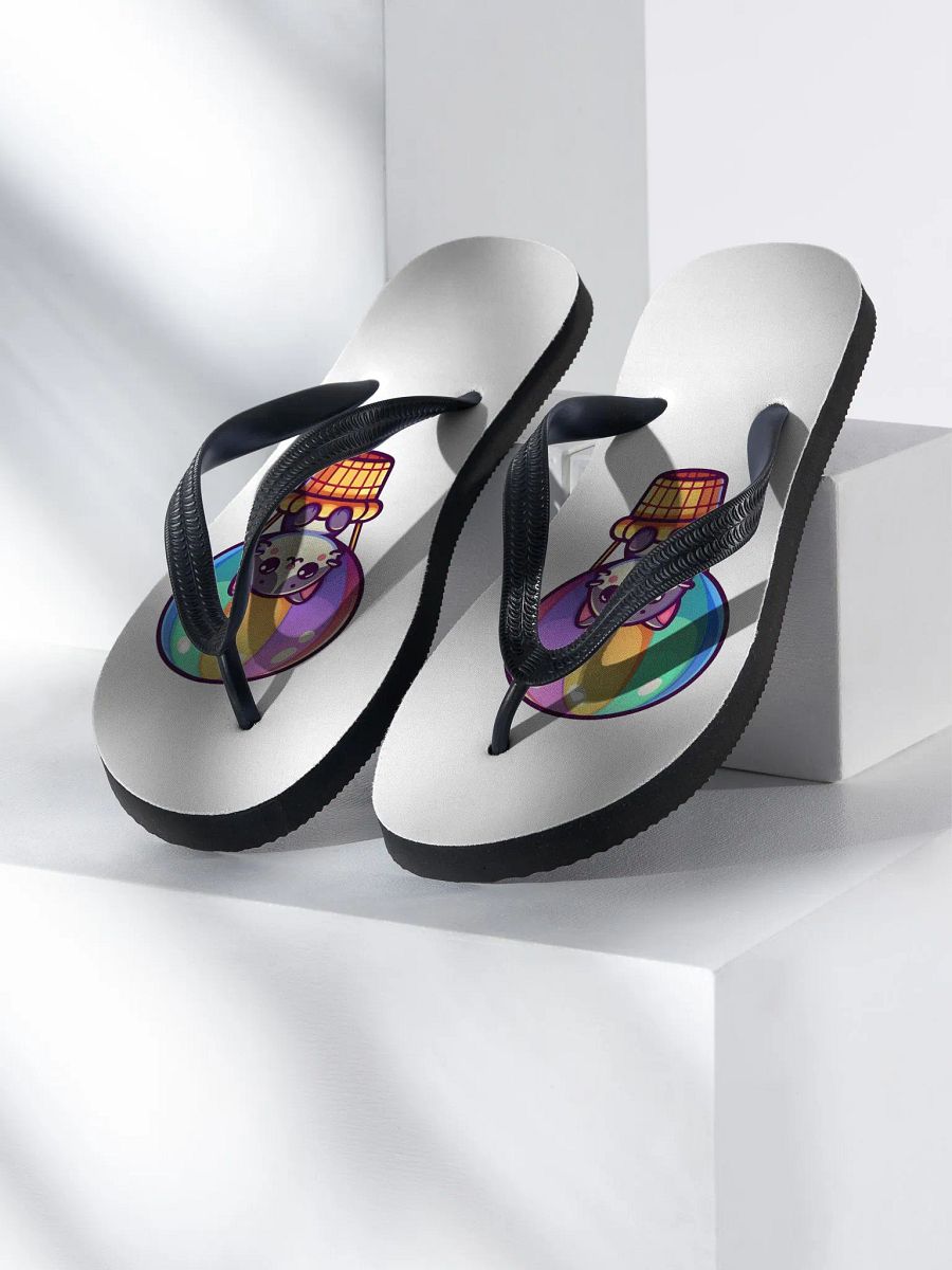 Hot Air Balloon Cat Flip Flops product image (2)