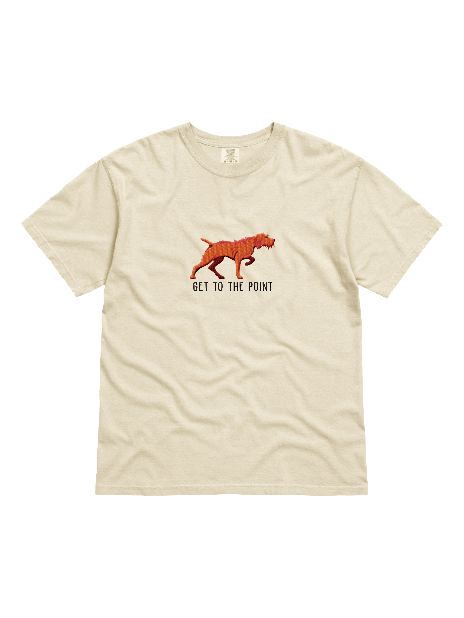 Get to the Point T-Shirt(Embroidered) of a Wirehaired Vizsla(Docked Tail) product image (41)