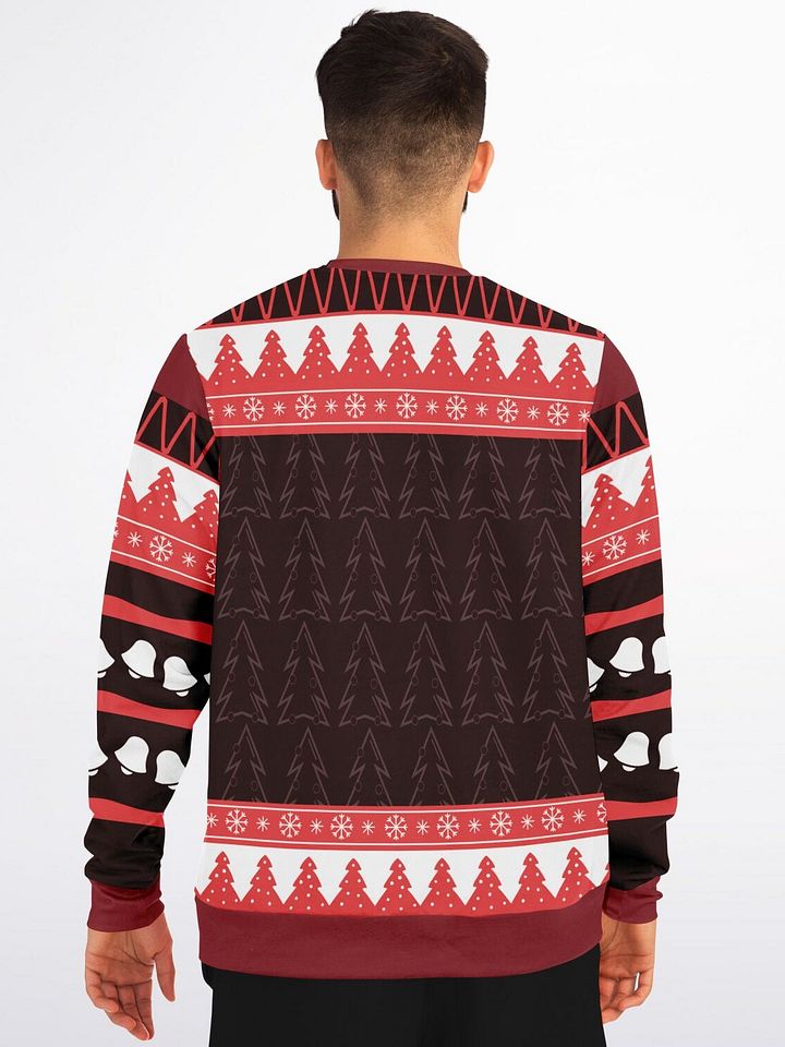 Bottoms Up Santa Christmas Sweatshirt | Funny Stuck Santa Holiday Sweater | Ugly Christmas Party Winter Outfit product image (2)