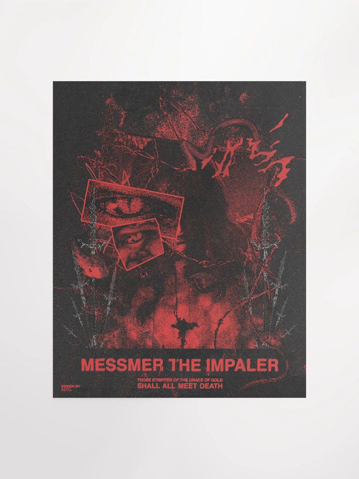 'MESSMER THE IMPALER' POSTER (RED VERSION) product image (1)