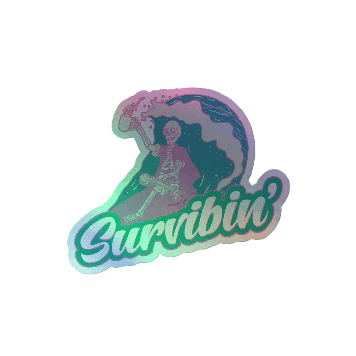 Survibin' Holographic Sticker product image (2)