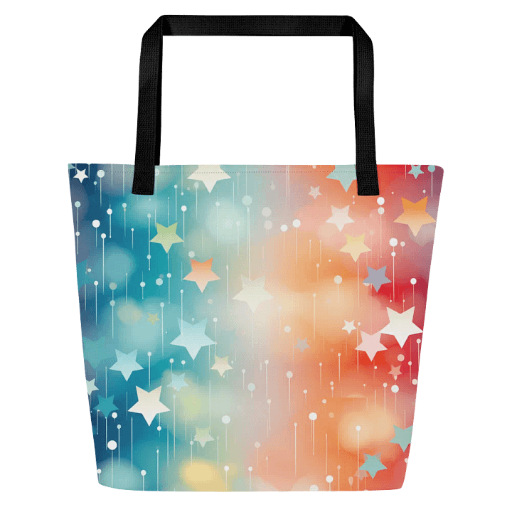 Starry Rainbow Dreams Polyester Tote Bag product image (2)