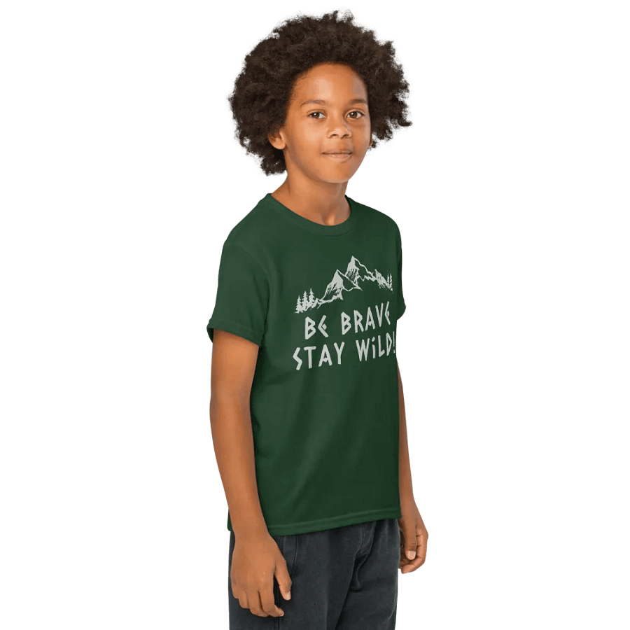 Be Brave Stay Wild Youth Sports Tee product image (36)