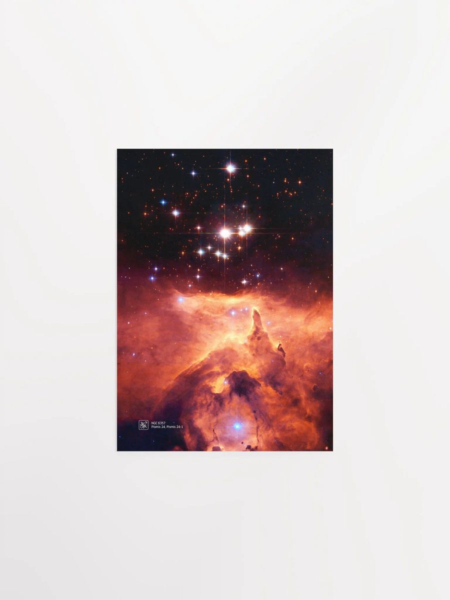 Pismis 24, emission nebula NGC 6357, NASA Hubble Space Telescope — Hi-Res Space poster, science poster, space photo product image (7)