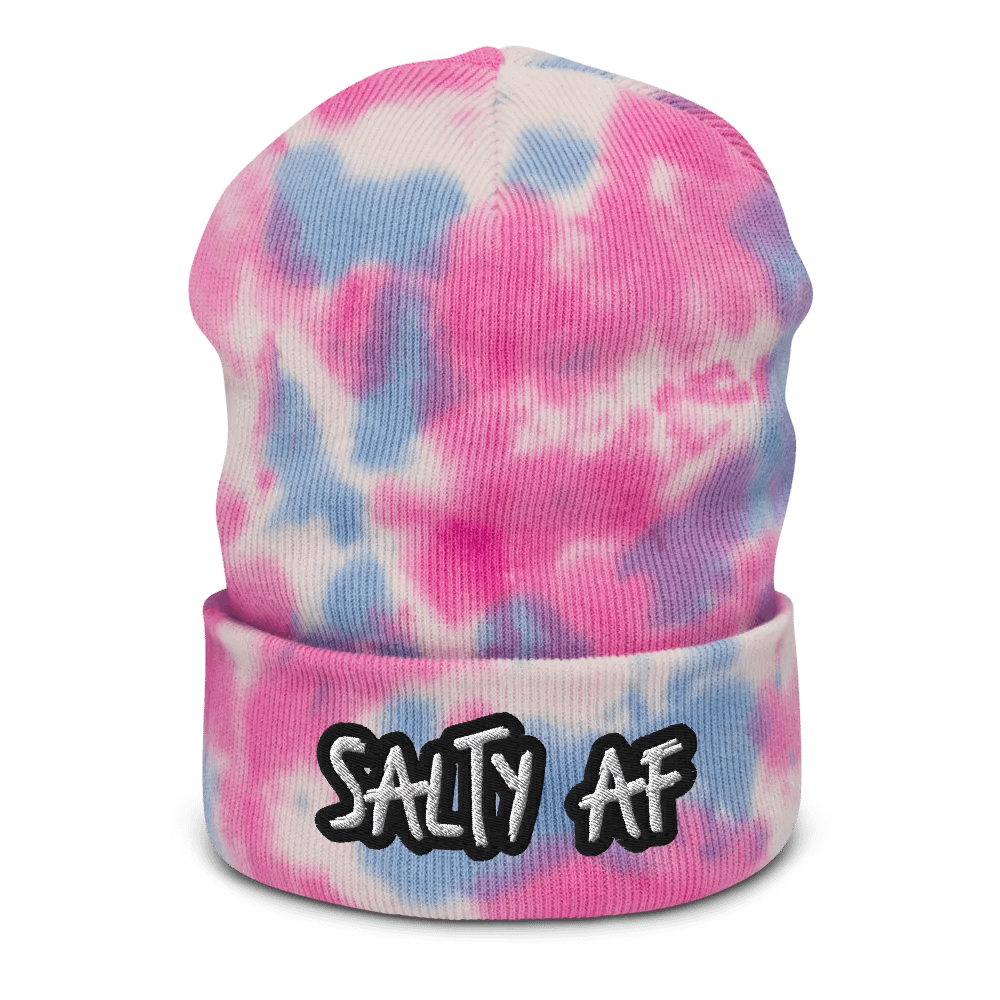 salty as tie dyed beanie product image (5)
