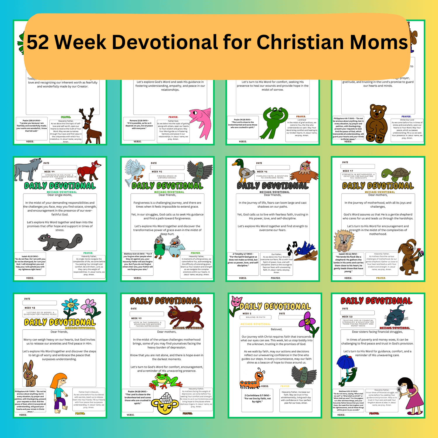 Christian Mom Gifted Devotional| Christian Moms Gift| BibleVerse| Timely Verses| Christian Bible Verses| Prayerful| Devotion Prayers| Faith product image (5)
