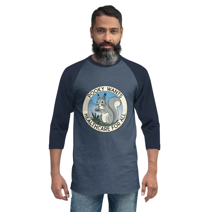 Pooky's Universal Healthcare Advocacy Raglan Tee product image (2)