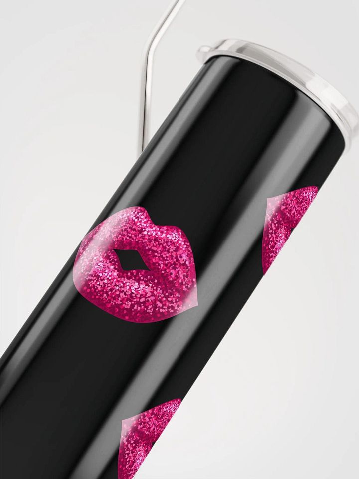 Sparkling Pink Lips Stainless Steel Tumbler product image (2)